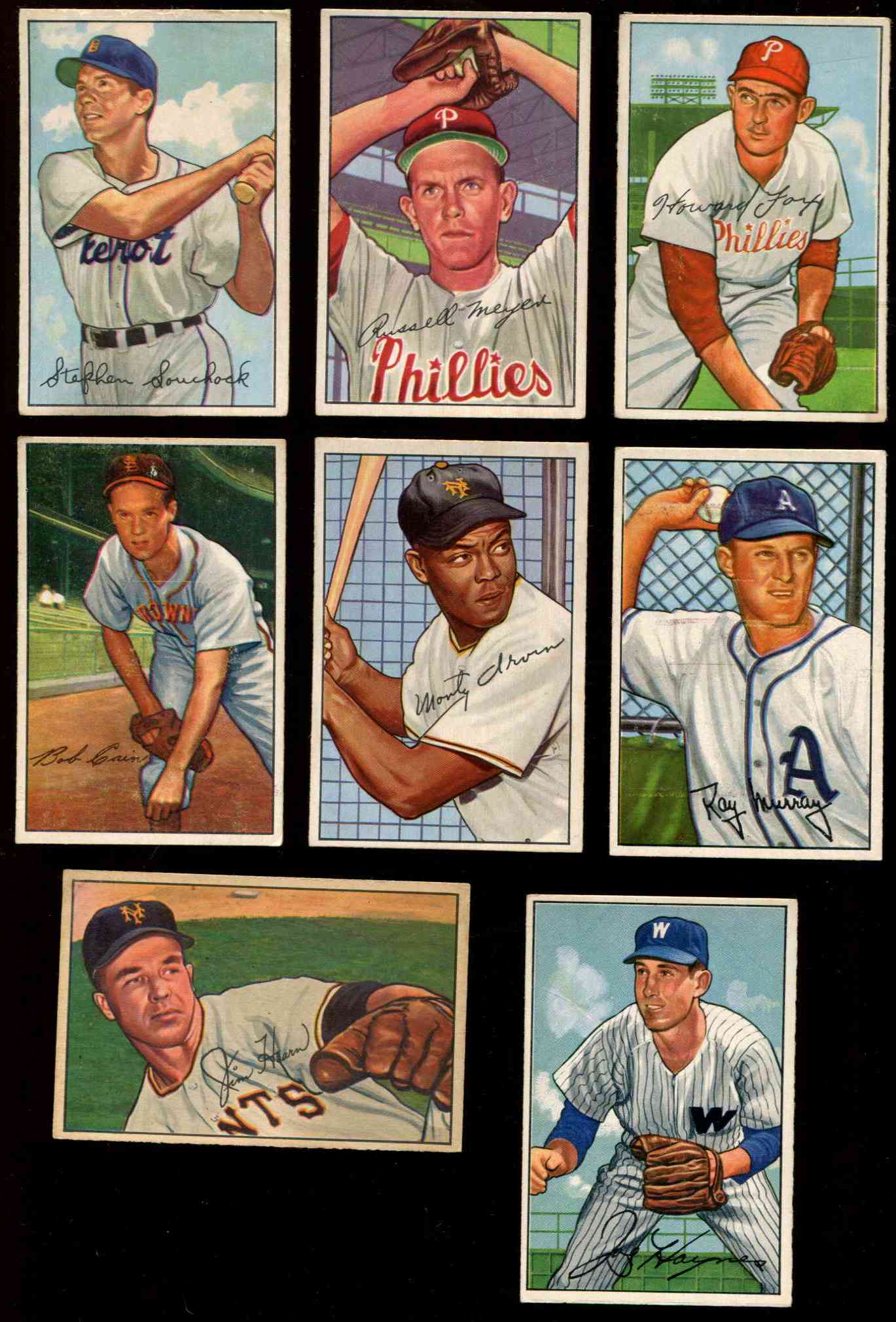 1952 Bowman #235 Steve Souchock [#xEX] SCARCE HI# (Tigers) Baseball cards value