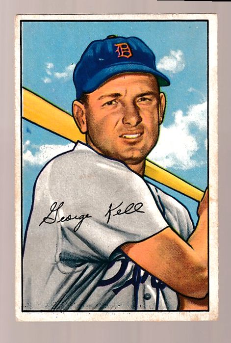 1952 Bowman # 75 George Kell [#] (Tigers) Baseball cards value