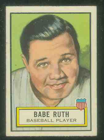 1952 Topps Look 'n See # 15 BABE RUTH (Yankees) Baseball cards value