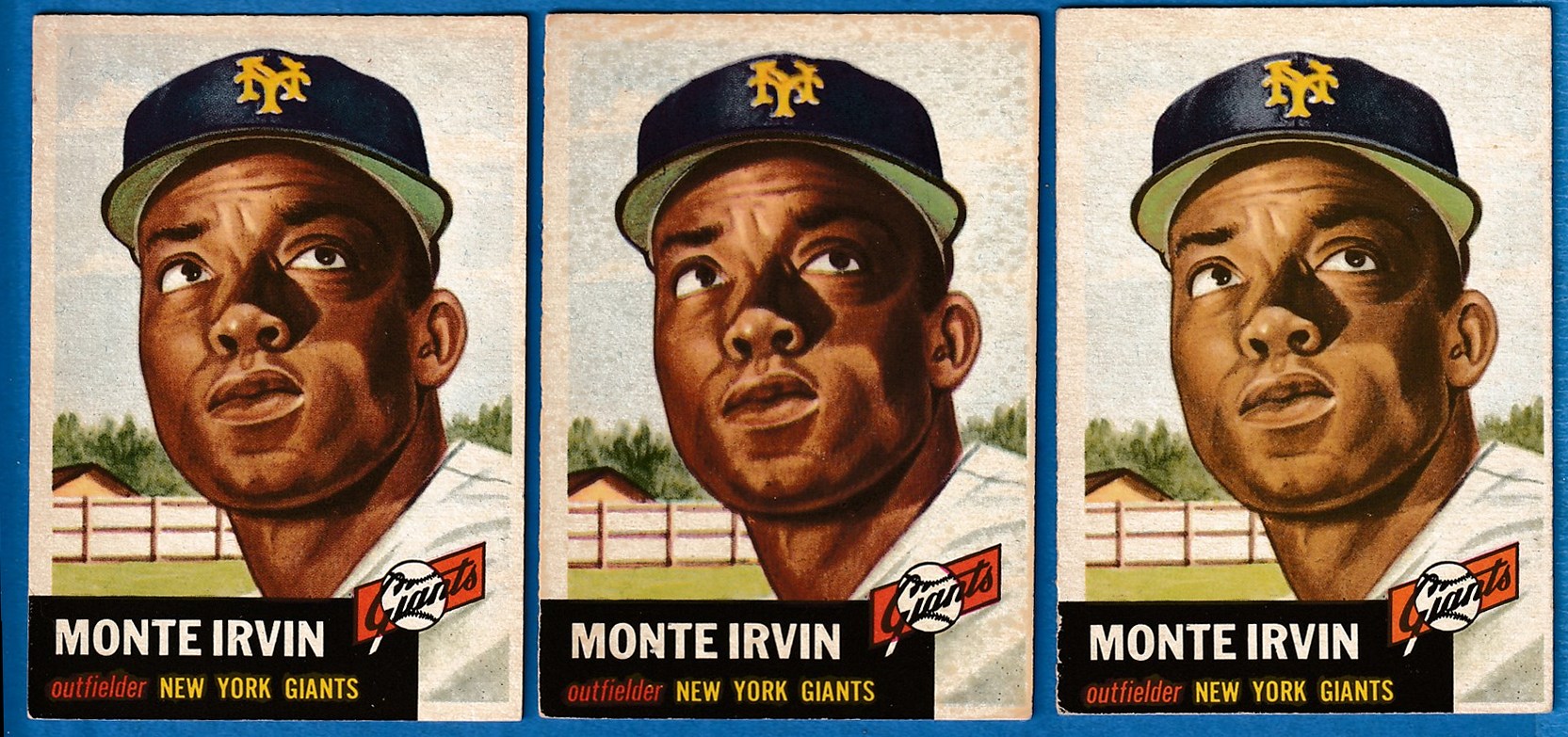 1953 Topps # 62 Monte Irvin (NY Giants) Baseball cards value