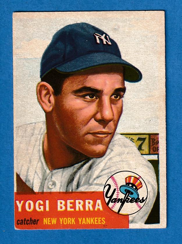 1953 Topps #104 Yogi Berra (Yankees) Baseball cards value