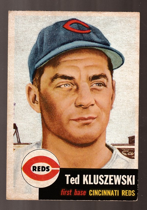1953 Topps #162 Ted Kluszewski [#] (Reds) Baseball cards value
