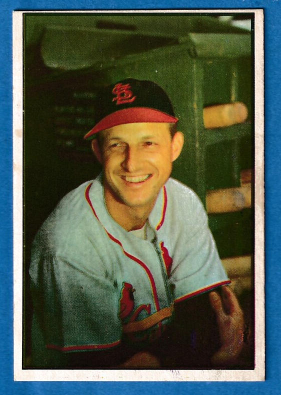 1953 Bowman Color # 32 Stan Musial (Cardinals) Baseball cards value