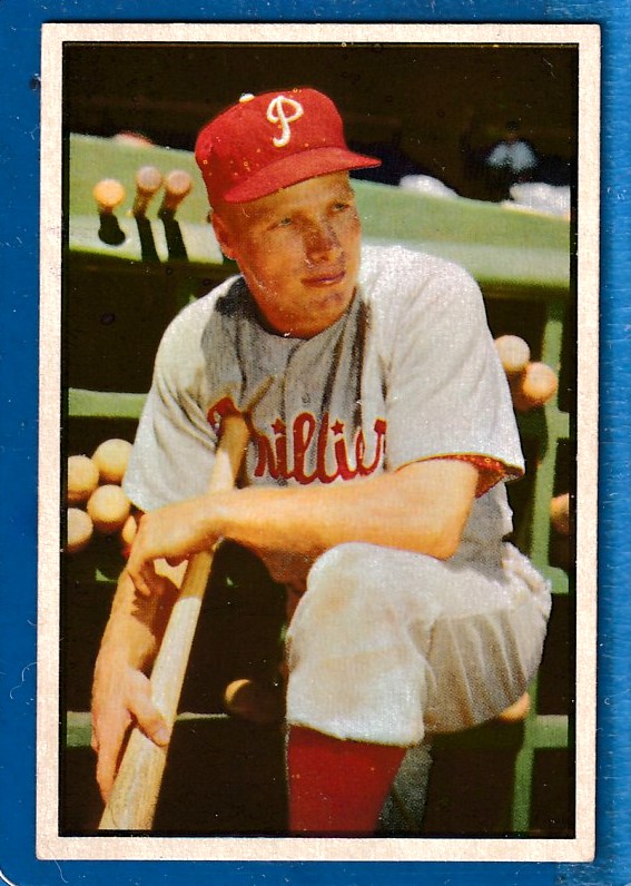 1953 Bowman Color # 10 Richie Ashburn [#] (Phillies) Baseball cards value