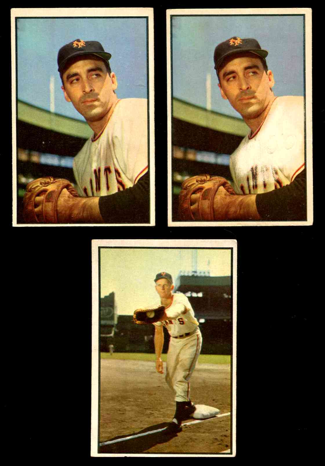 1953 Bowman Color # 96 Sal Maglie (New York Giants) Baseball cards value
