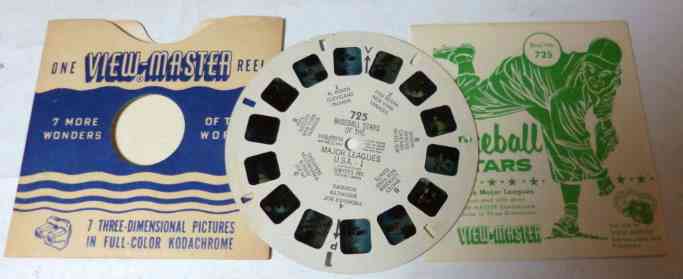 1953 View-Master #725 w/Yogi Berra,Phil Rizzuto COMPLETE w/booklet & sleeve Baseball cards value