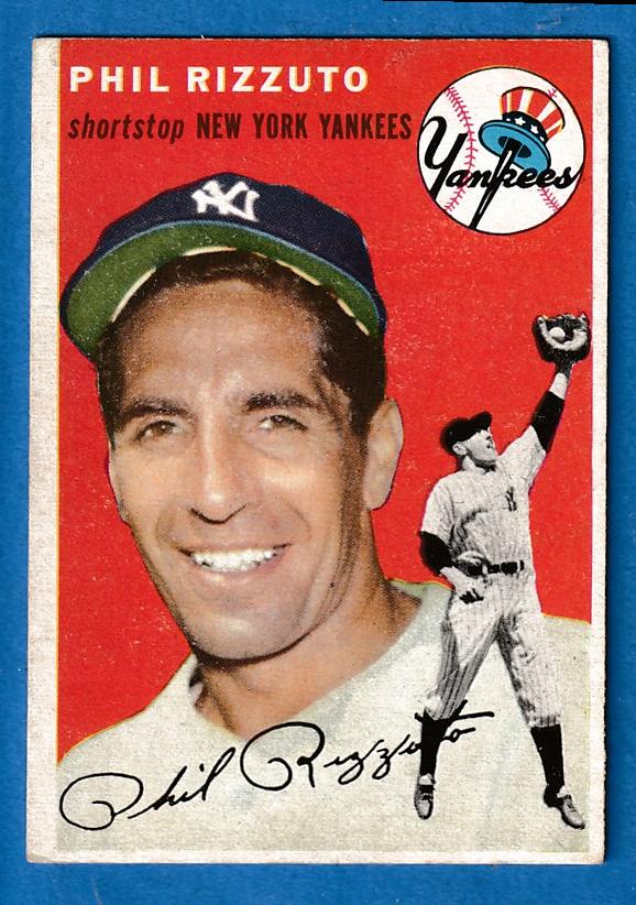 1954 Topps # 17 Phil Rizzuto [#] (Yankees) Baseball cards value