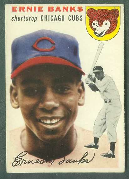 1954 Topps # 94 Ernie Banks ROOKIE (Cubs) Baseball cards value