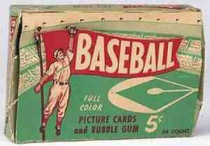 1954 Bowman Wax Box