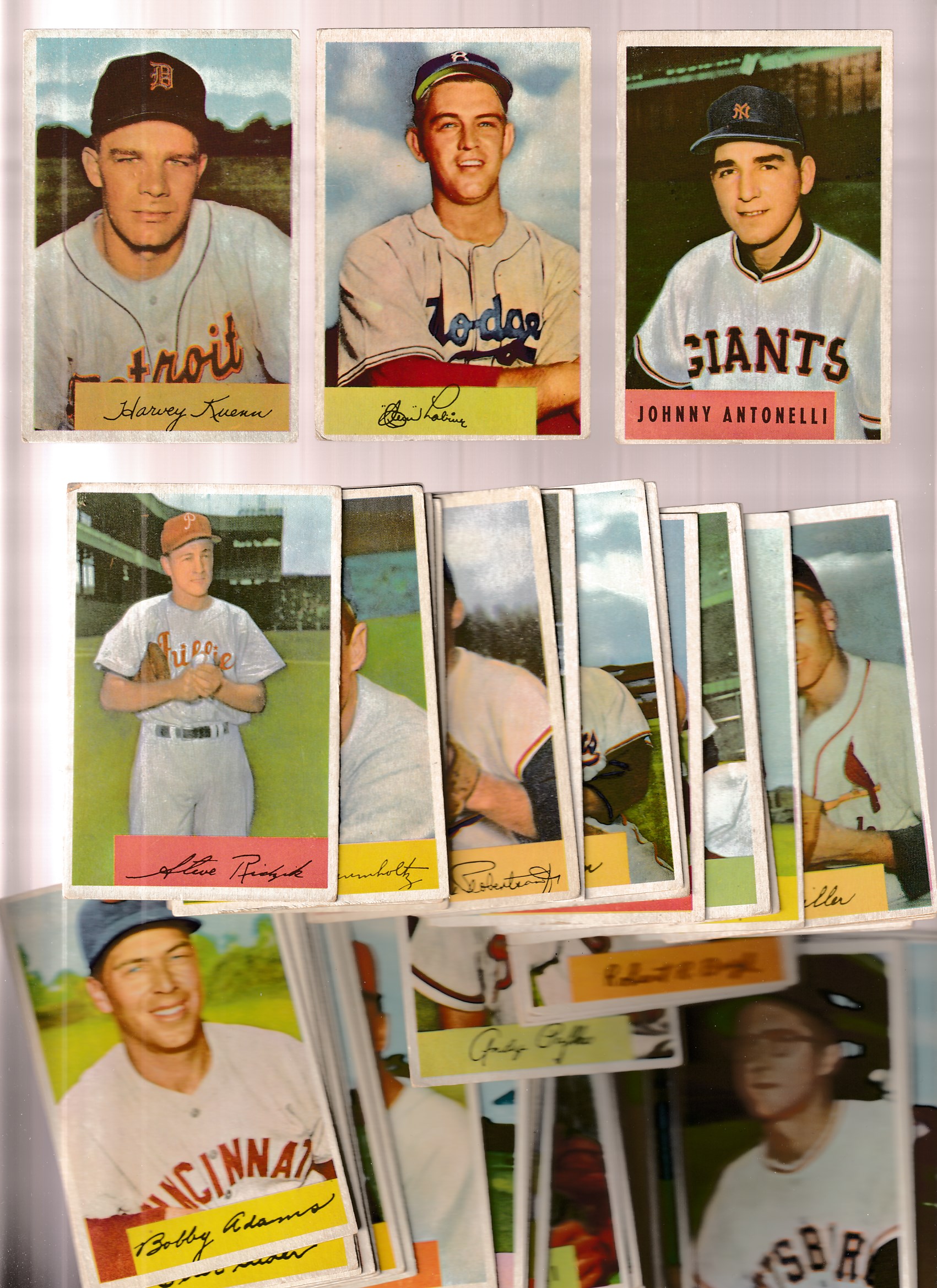 1954 Bowman  - Lot of (67) different Baseball cards value