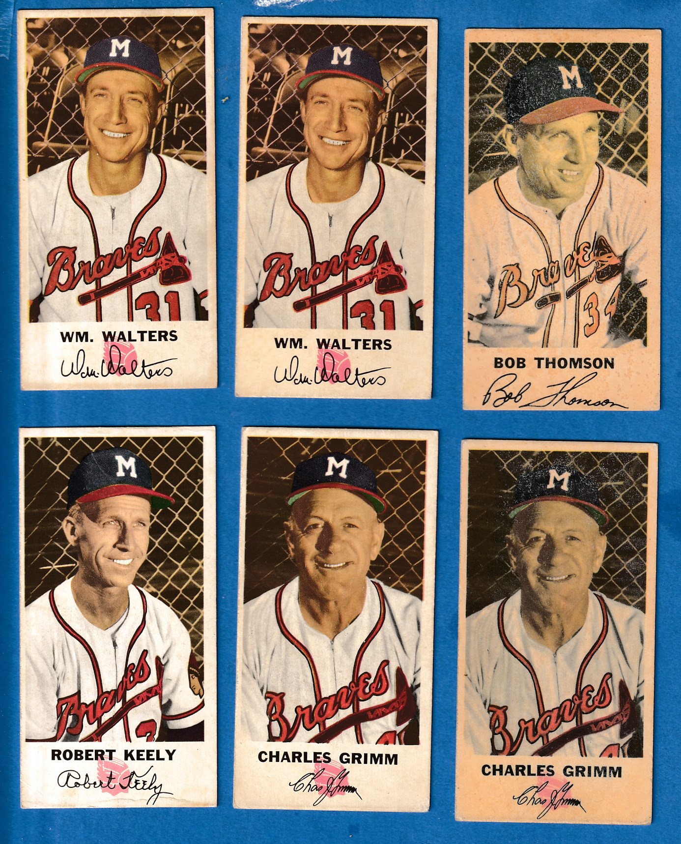 1954 Johnston Cookies #40 Charlie Grimm MANAGER (Braves) Baseball cards value