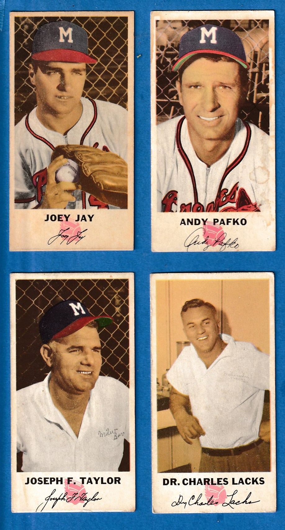 1954 Johnston Cookies #NN Joe Taylor (Braves) Baseball cards value