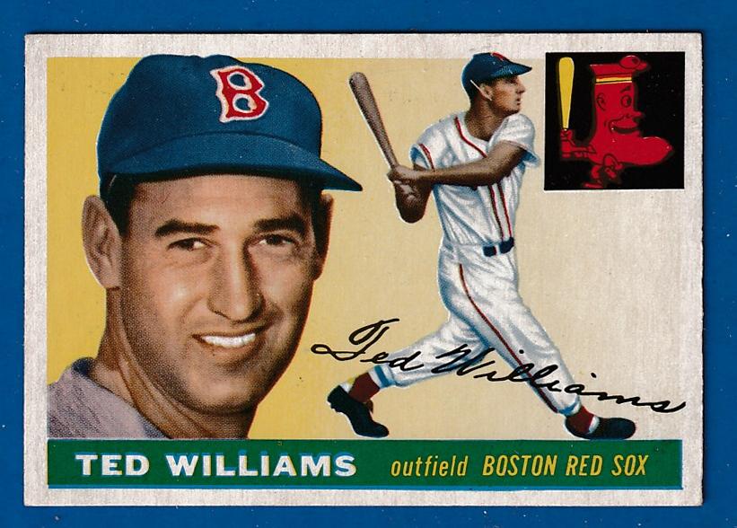 1955 Topps #  2 Ted Williams [#] (Red Sox) Baseball cards value