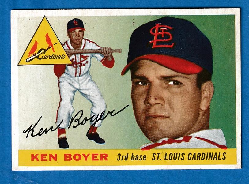 1955 Topps #125 Ken Boyer ROOKIE [#] (Cardinals) Baseball cards value