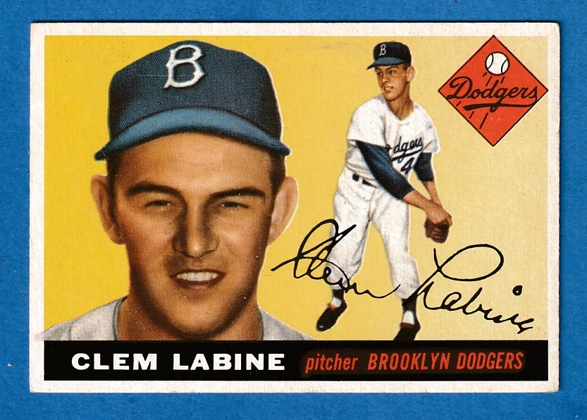 1955 Topps #180 Clem Labine SCARCE HIGH NUMBER [#] (Brooklyn Dodgers) Baseball cards value
