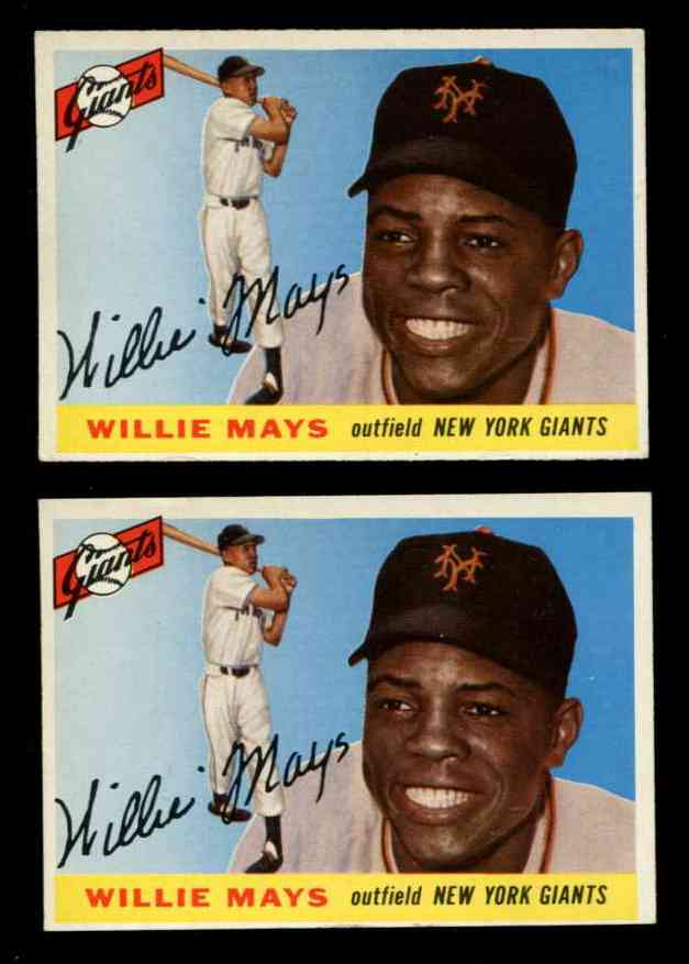 1955 Topps #194 Willie Mays SCARCE HIGH NUMBER (NY Giants) Baseball cards value