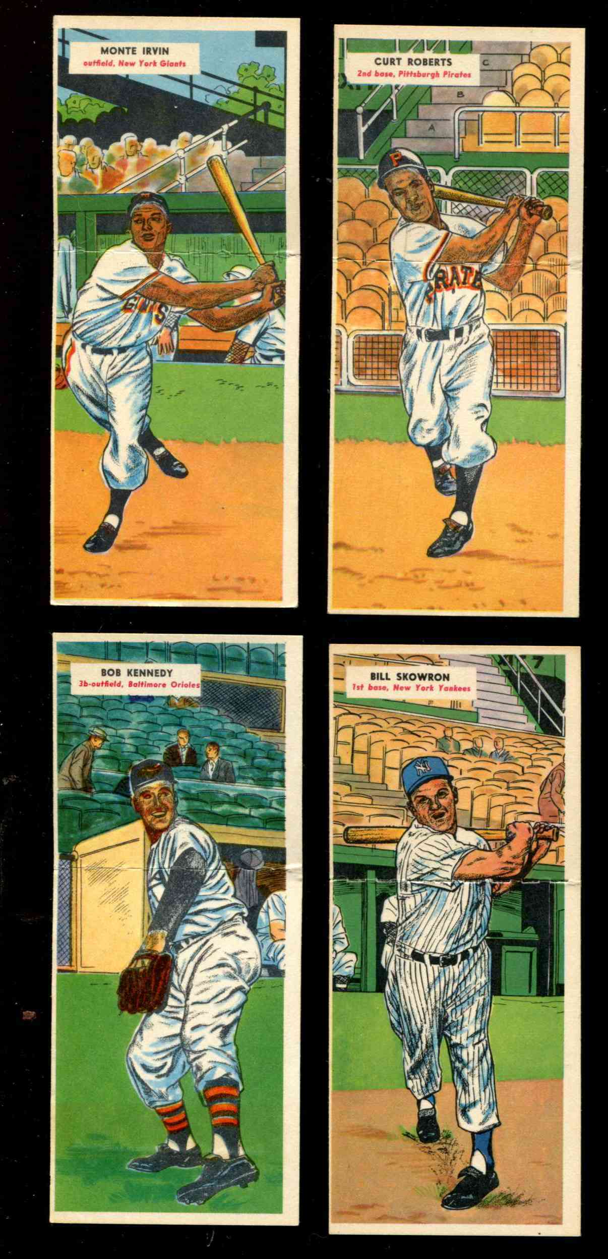 1955 Topps DoubleHeader #.21 Bill Skowron / #22 Frank Sullivan [#x] Baseball cards value
