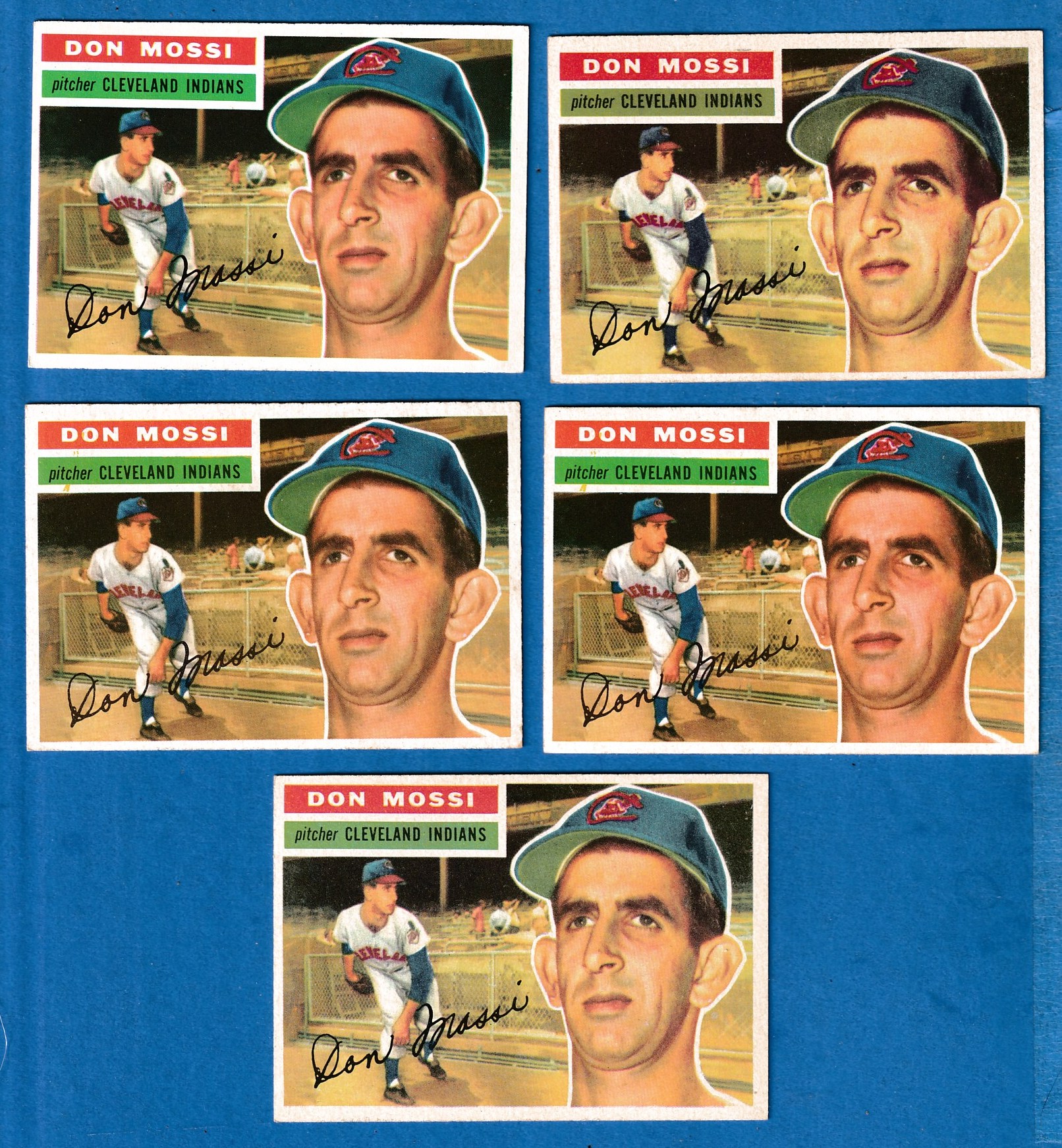 1956 Topps # 39 Don Mossi [WB] (Indians) Baseball cards value
