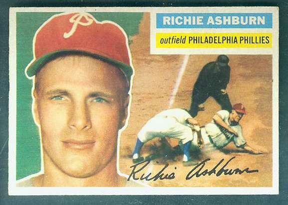 1956 Topps #120 Richie Ashburn (Phillies) Baseball cards value