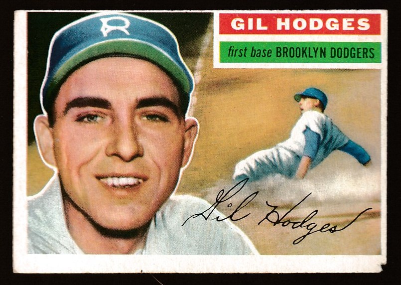 1956 Topps #145 Gil Hodges (Dodgers) Baseball cards value