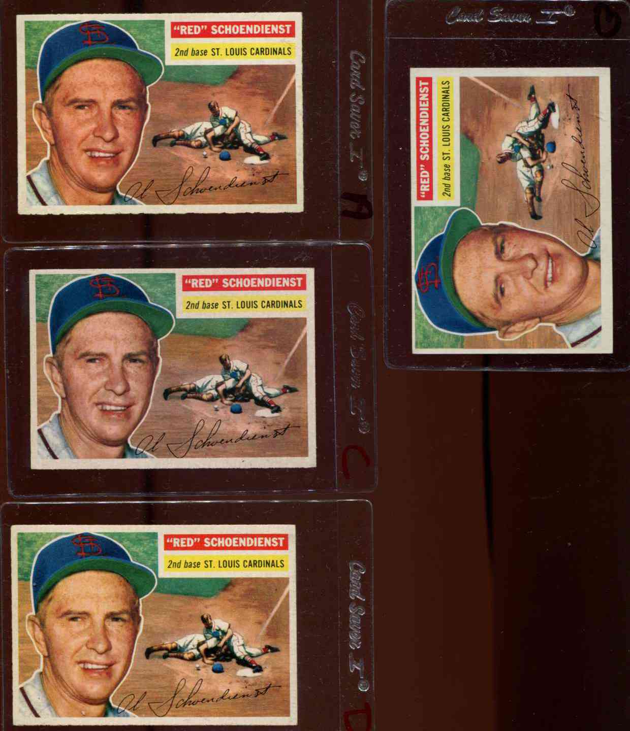 1956 Topps #165 Red Schoendienst [GB] [#] (Cardinals) Baseball cards value