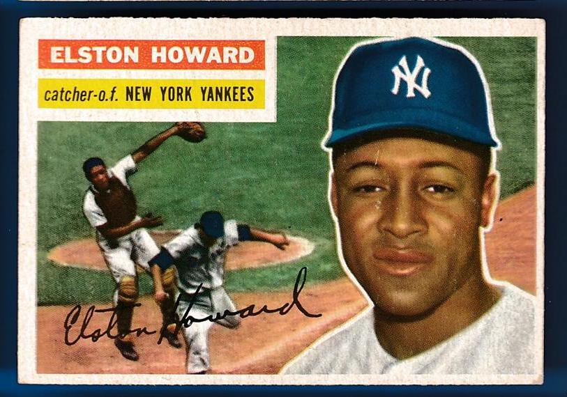 1956 Topps #208 Elston Howard (Yankees) Baseball cards value