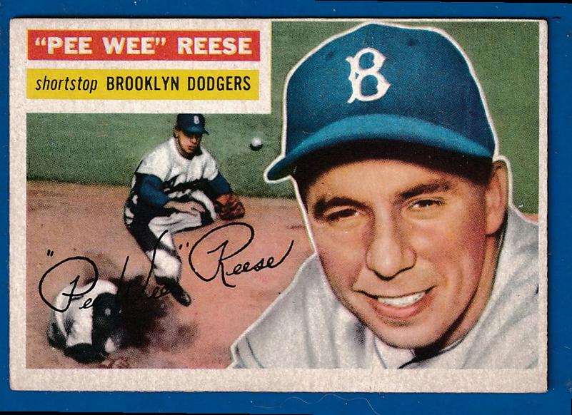 1956 Topps #260 Pee Wee Reese (Dodgers) Baseball cards value