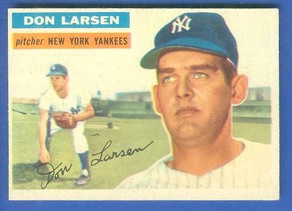 1956 Topps #332 Don Larsen (Yankees) Baseball cards value