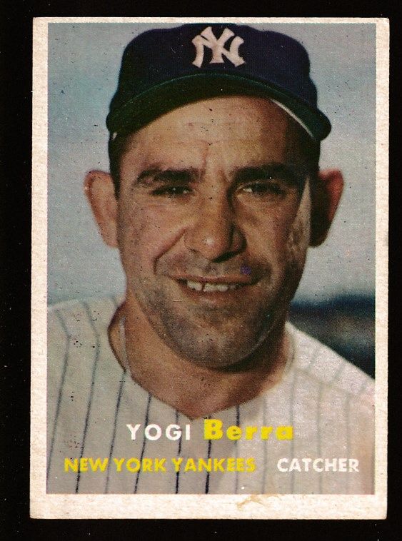 1957 Topps #  2 Yogi Berra [#] (Yankees) Baseball cards value