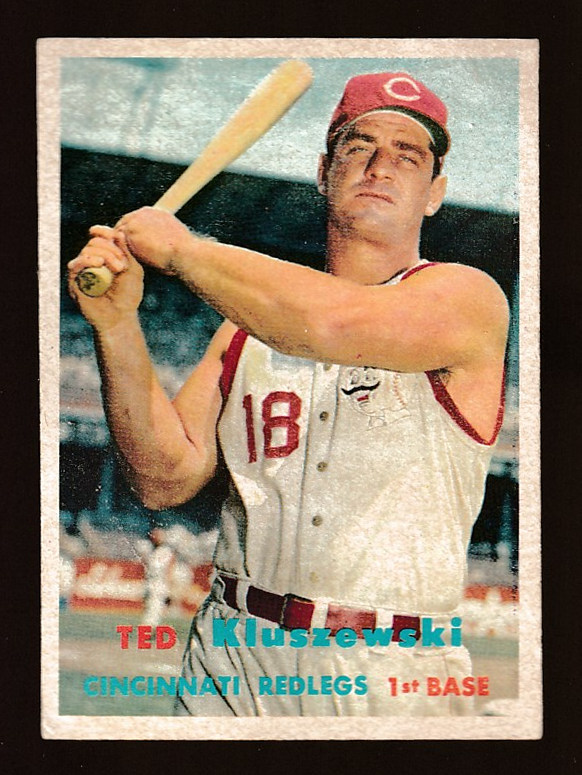 1957 Topps #165 Ted Kluszewski (Reds) Baseball cards value