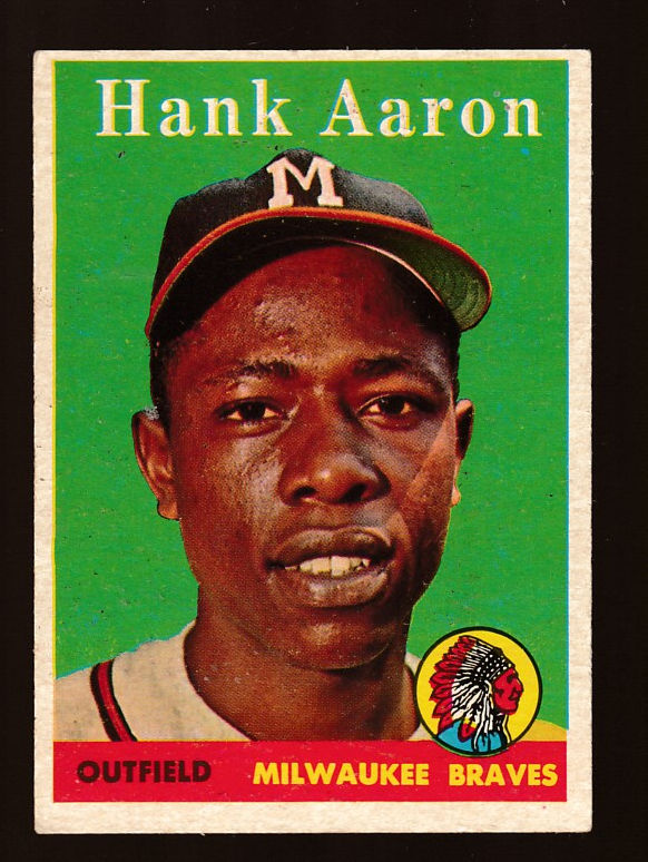 1958 Topps # 30 Hank Aaron [#] (Braves) Baseball cards value