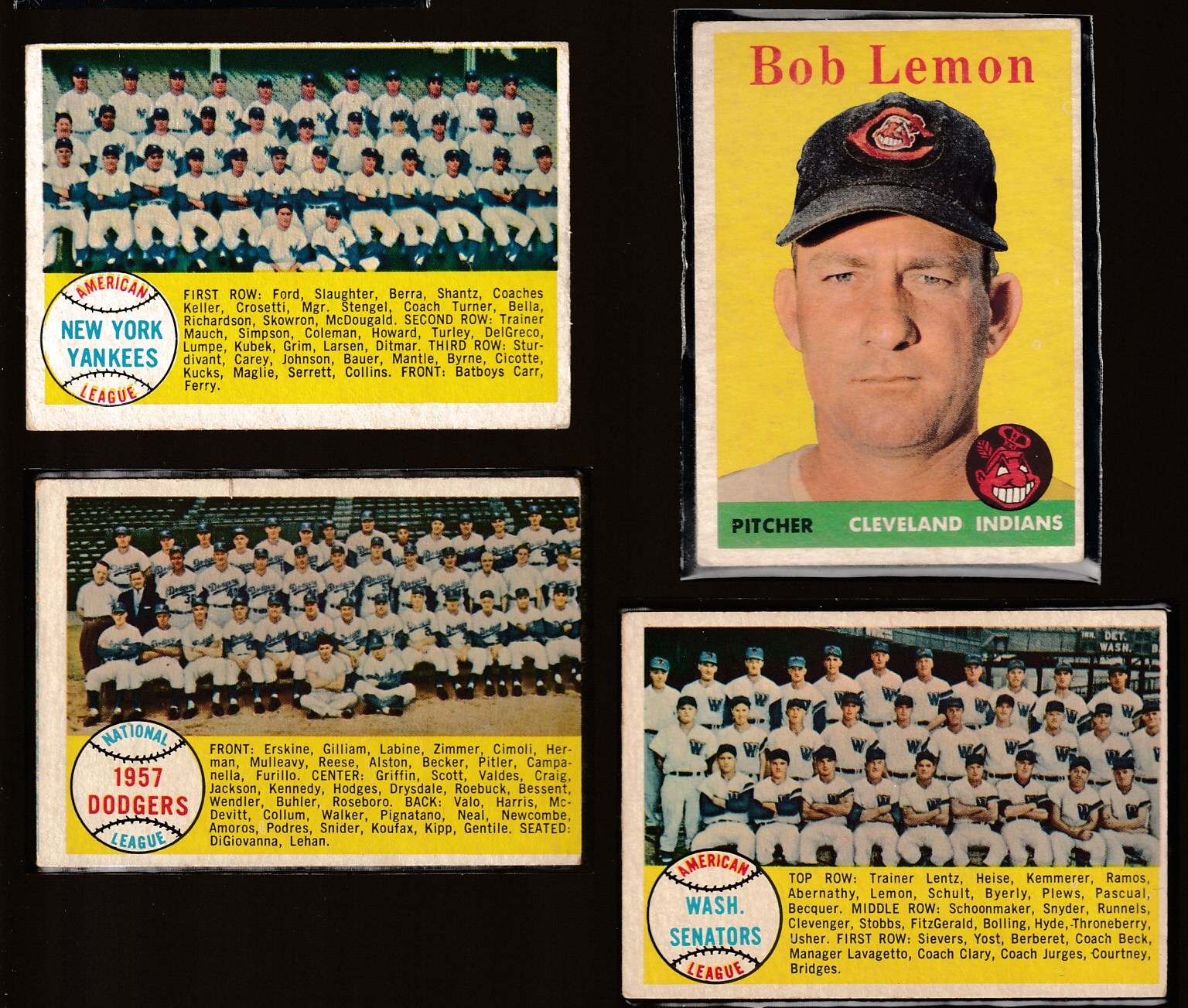 1958 Topps # 71 Dodgers TEAM card [#t] Baseball cards value