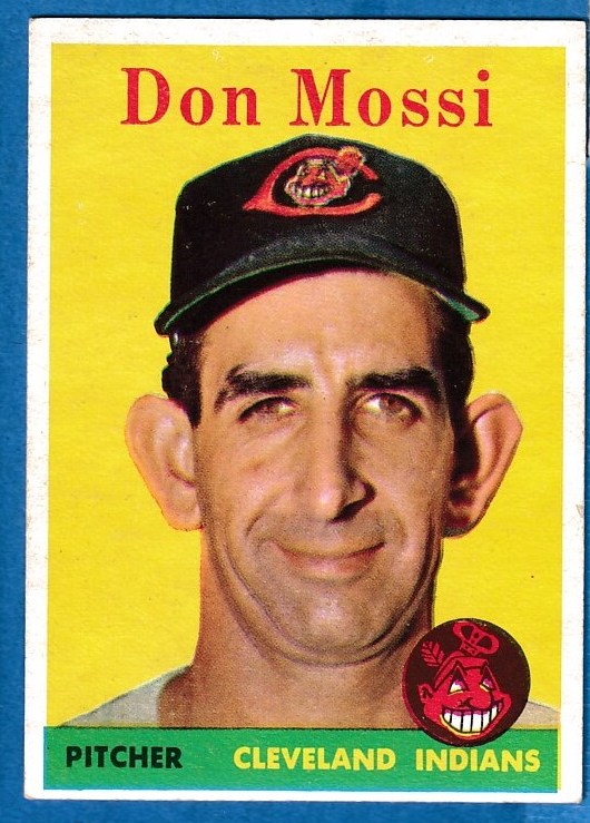 1958 Topps # 35B Don Mossi [VAR:YELLOW TEAM] [#] (Indians) Baseball cards value