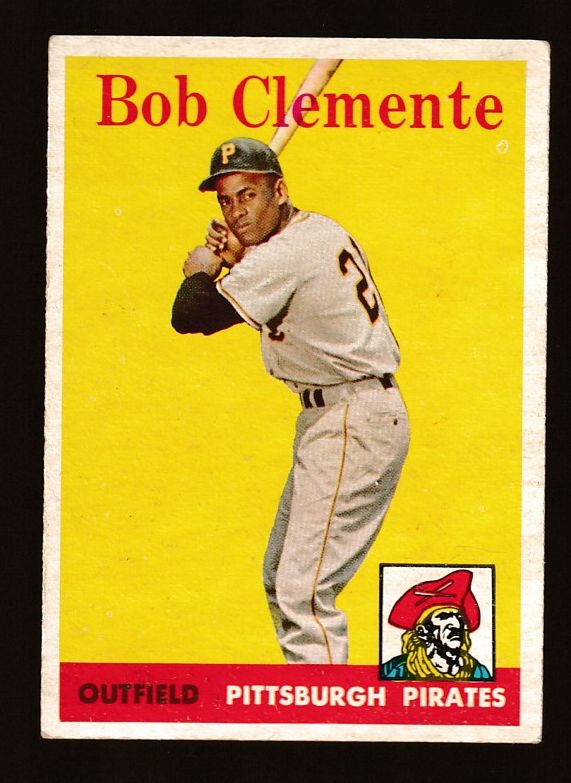 1958 Topps # 52A Roberto Clemente [VAR:WHITE LETTER] [#] (Pirates) Baseball cards value