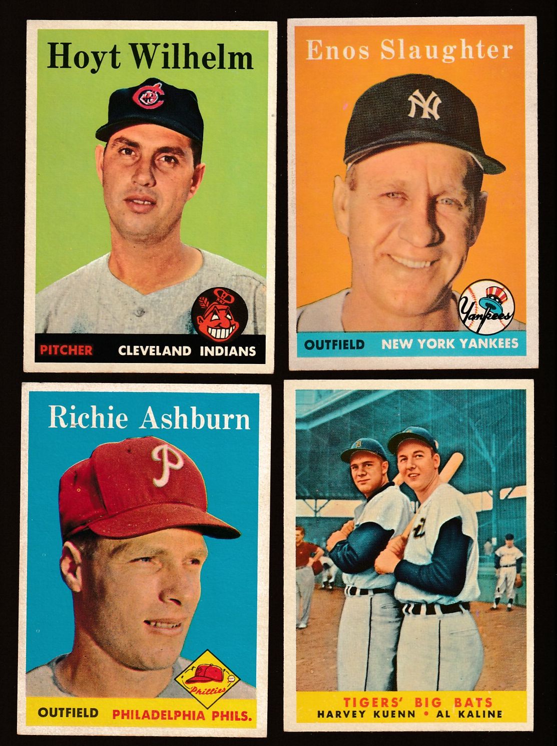 1958 Topps #304 Al Kaline / Harvey Kuenn [#] (Tigers) Baseball cards value