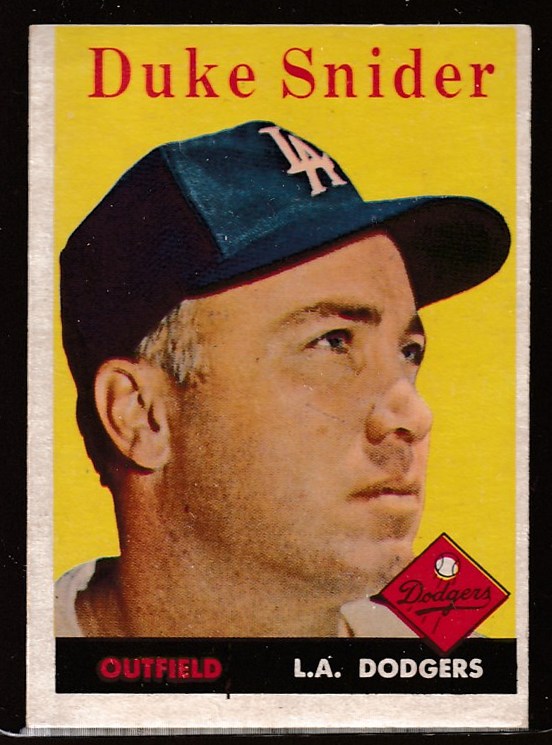 1958 Topps # 88 Duke Snider [#] (Dodgers) Baseball cards value