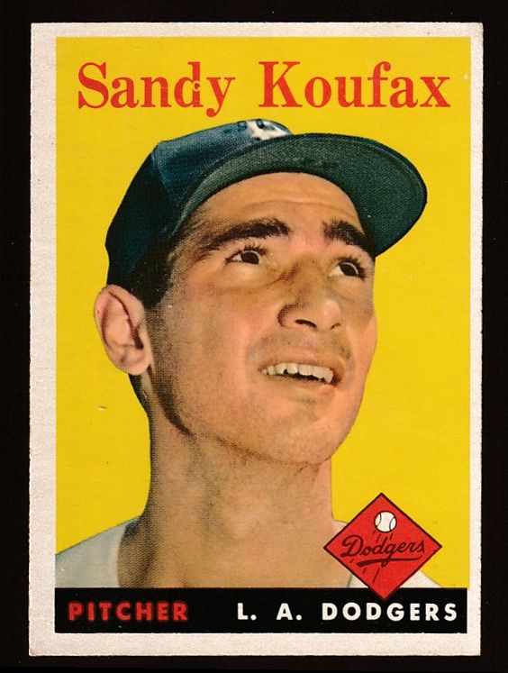 1958 Topps #187 Sandy Koufax [#] (Dodgers) Baseball cards value