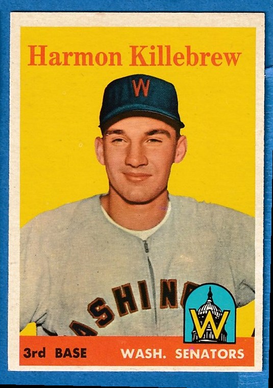 1958 Topps #288 Harmon Killebrew [#] (Senators) Baseball cards value