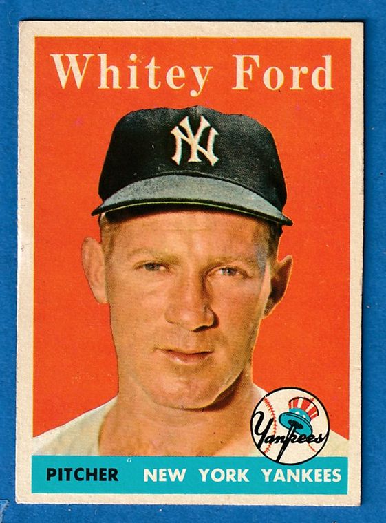 1958 Topps #320 Whitey Ford [#] (Yankees) Baseball cards value