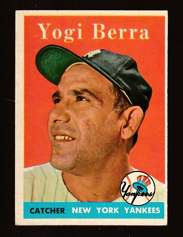 1958 Topps #370 Yogi Berra [#] (Yankees) Baseball cards value