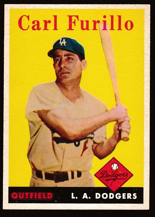 1958 Topps #417 Carl Furillo (Dodgers) Baseball cards value