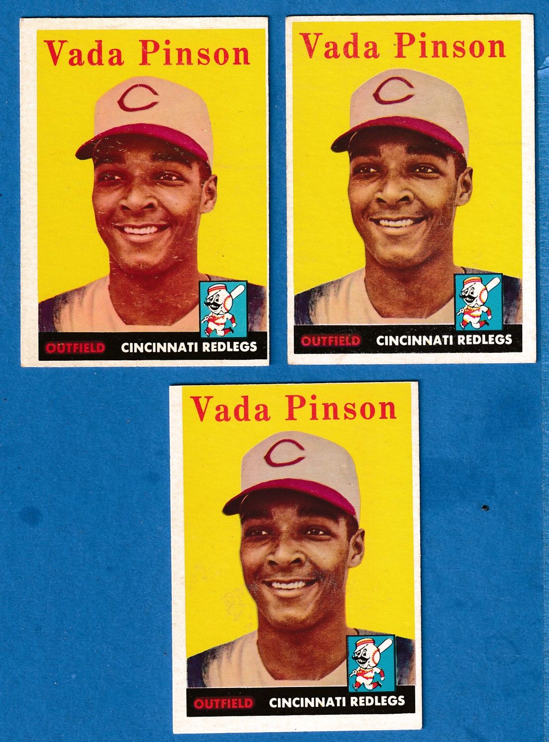 1958 Topps #420 Vada Pinson ROOKIE [#] (Reds) Baseball cards value