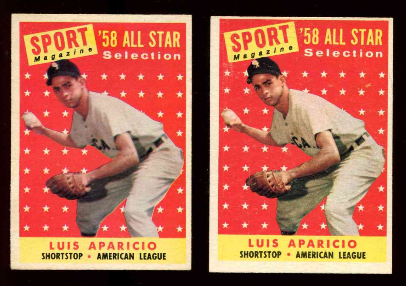 1958 Topps #483 Luis Aparicio All-Star [#] (White Sox) Baseball cards value