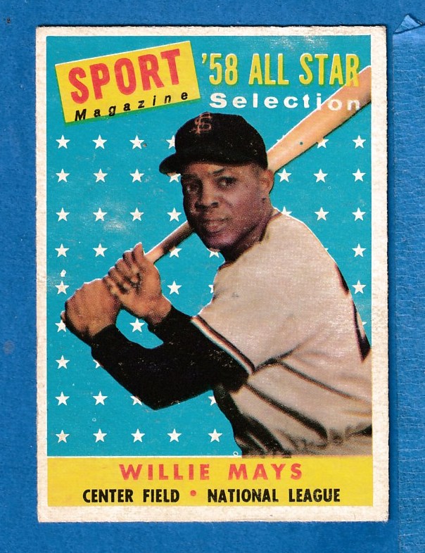 1958 Topps #486 Willie Mays All-Star (Giants) Baseball cards value
