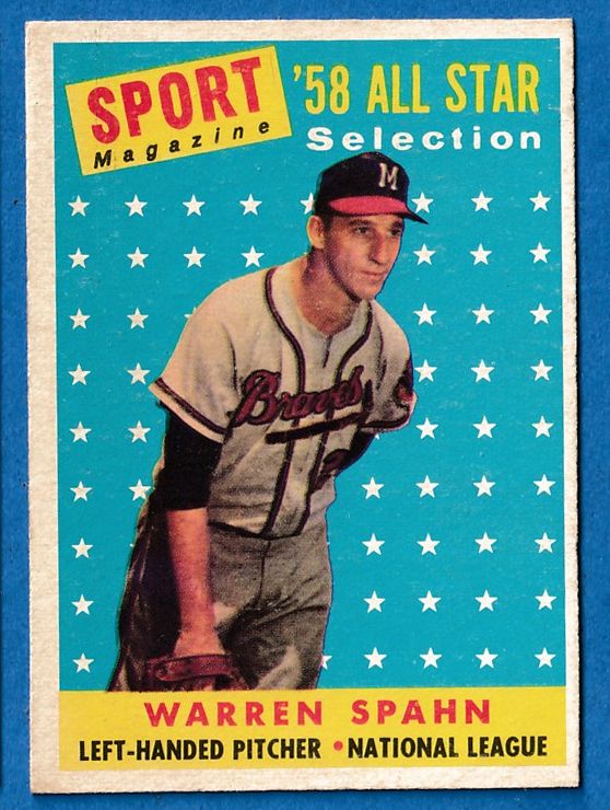 1958 Topps #494 Warren Spahn All-Star [#] (Braves) Baseball cards value