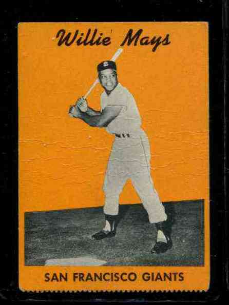 1958 Hires Root Beer  TEST #7 Willie Mays (Giants) Baseball cards value