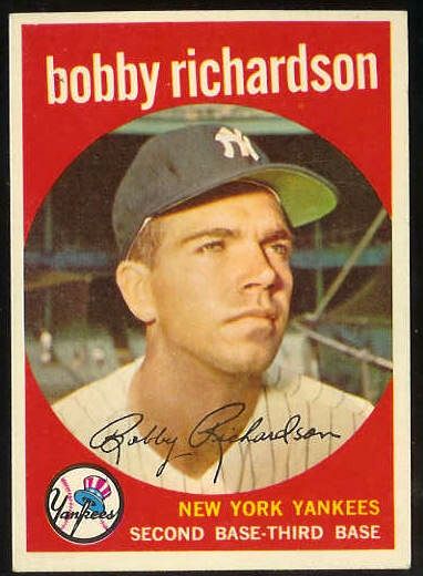 1959 Topps # 76 Bobby Richardson [#] (Yankees) Baseball cards value