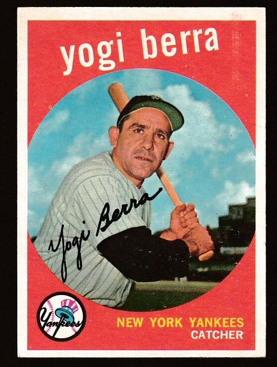 1959 Topps #180 Yogi Berra [#] (Yankees) Baseball cards value