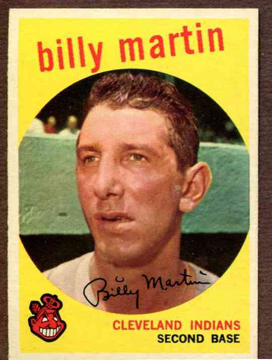 1959 Topps #295 Billy Martin [#] (Indians) Baseball cards value