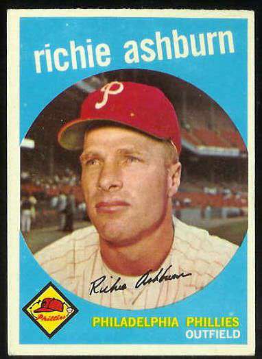 1959 Topps #300 Richie Ashburn [#] (Phillies) Baseball cards value